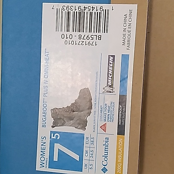 NWOT Gorgeous Columbia Bugaboot Plus IV Omni-Heat Women's 7.5 - Picture 16 of 16